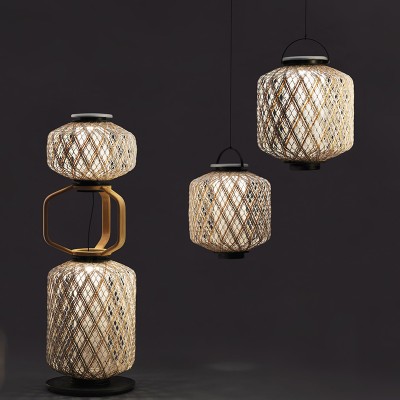 Modern Restaurant Woven LED Floor Lamp FRL120picture2