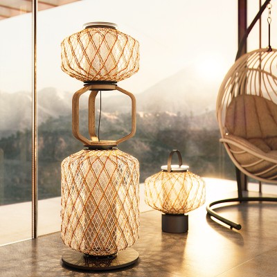 Modern Restaurant Woven LED Floor Lamp FRL120picture4
