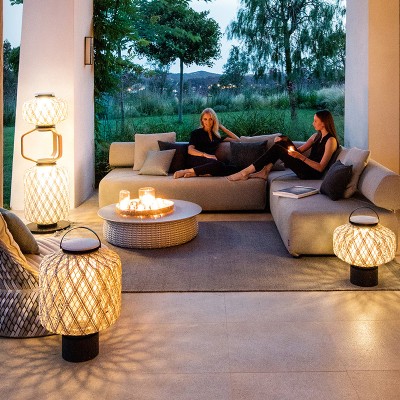 Modern Restaurant Woven LED Floor Lamp FRL120picture5