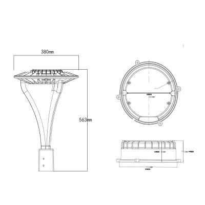 LED Post Top Light PTL620picture5