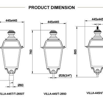 LED Post Top Light PTL740picture4