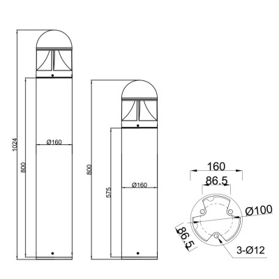 LED Bollard Light BLL990picture2
