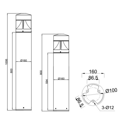 LED Bollard Light BLL990picture3