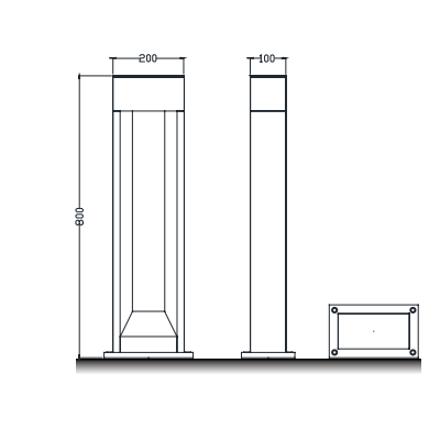 LED Bollard Light BLL1300picture2