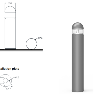 LED Bollard Light BLL1710picture4