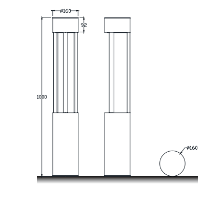 LED Bollard Light BLL1360picture2