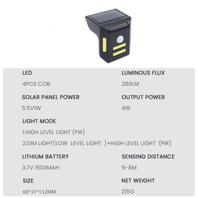 Solar Wall Light SWL740picture5