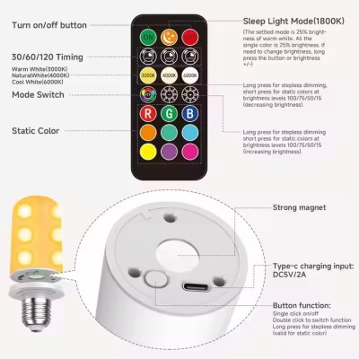 DC5V USB Smart Light Bulb LED Night Light SML500picture3