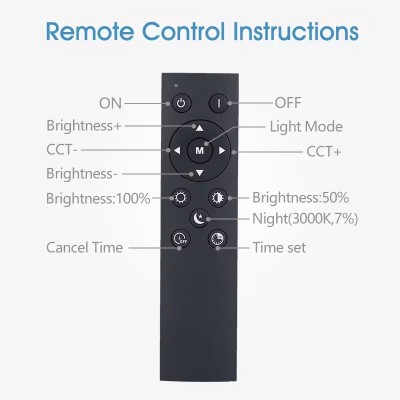 Square 2.4G remote 36W smart ceiling lamp SML900picture4