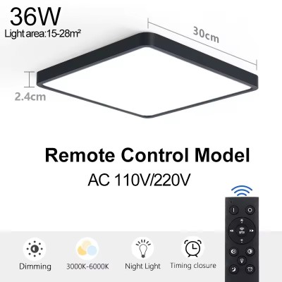 Square 2.4G remote 36W smart ceiling lamp SML900picture8
