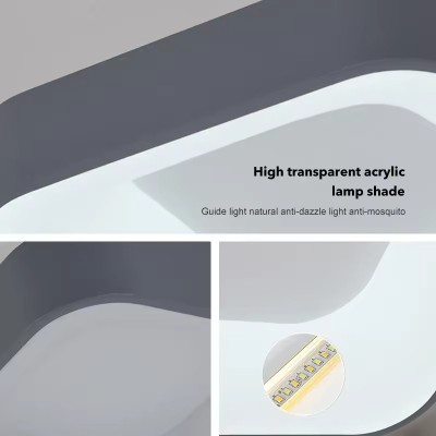 Smart remote surface mounted square round modern LED ceiling lamp SML1000picture4