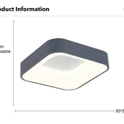 Smart remote surface mounted square round modern LED ceiling lamp SML1000picture6