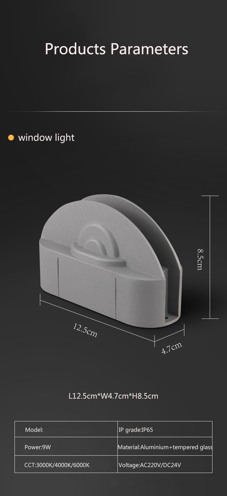 360 Degree Rotating Corridor Exterior Wall Decorative Landscape Led Window Light Decoration Window Sill Led Trick Light