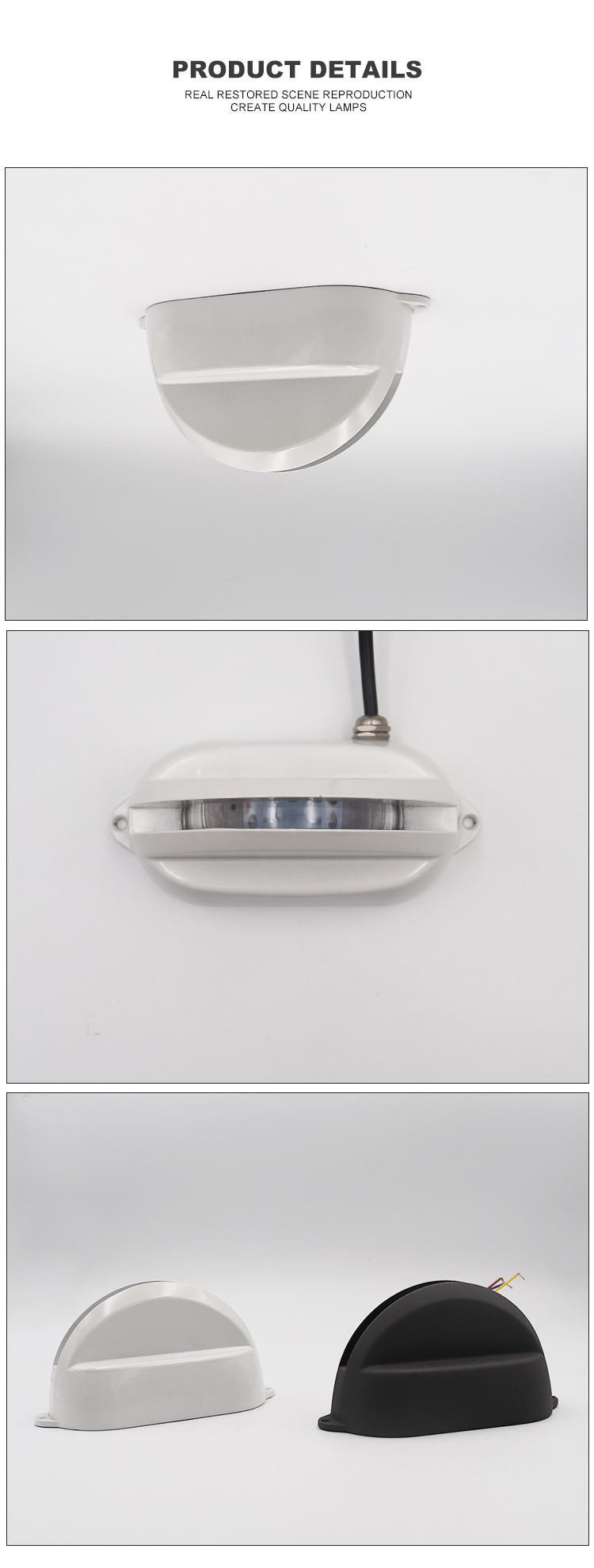 White Black Color Aluminum Housing Outdoor IP65 LED Windows Lighting External Wall Light