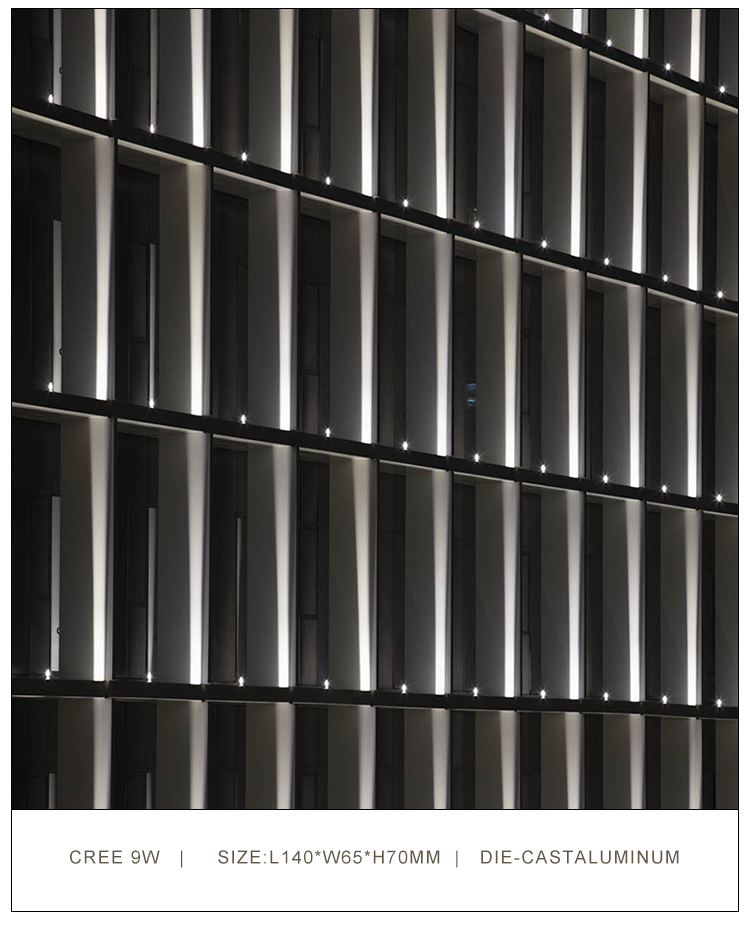 White Black Color Aluminum Housing Outdoor IP65 LED Windows Lighting External Wall Light