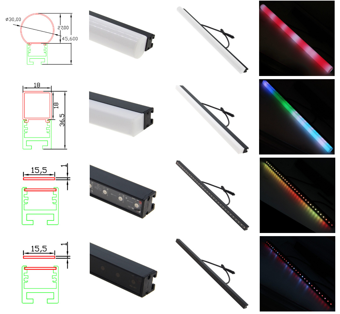 DMX LED IP65 Rgb Digital Tube for Outdoor Building Decoration Dmx Digital Liner bar Light
