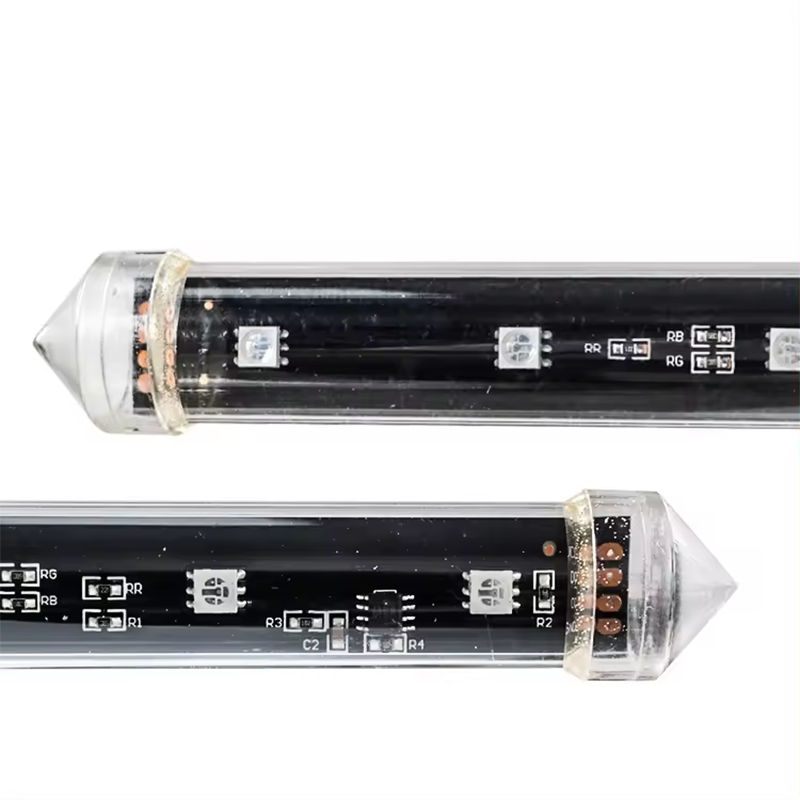 Addressable Led Pixel Tubes 15mm 20mm 30mm Rgb 3d Meteor Tubes 360 Degree Digital Tube for Club Stage Pixel Lights