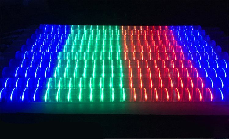 IP66 Outdoor Waterproof LED RGB Tube Digital Building Decorative Light RGB Guardrail Tube Programmable  Dmx Rgb 12V 24V  220V