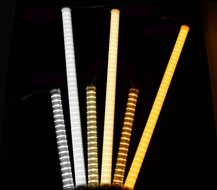 IP66 Outdoor Waterproof LED RGB Tube Digital Building Decorative Light RGB Guardrail Tube Programmable  Dmx Rgb 12V 24V  220V