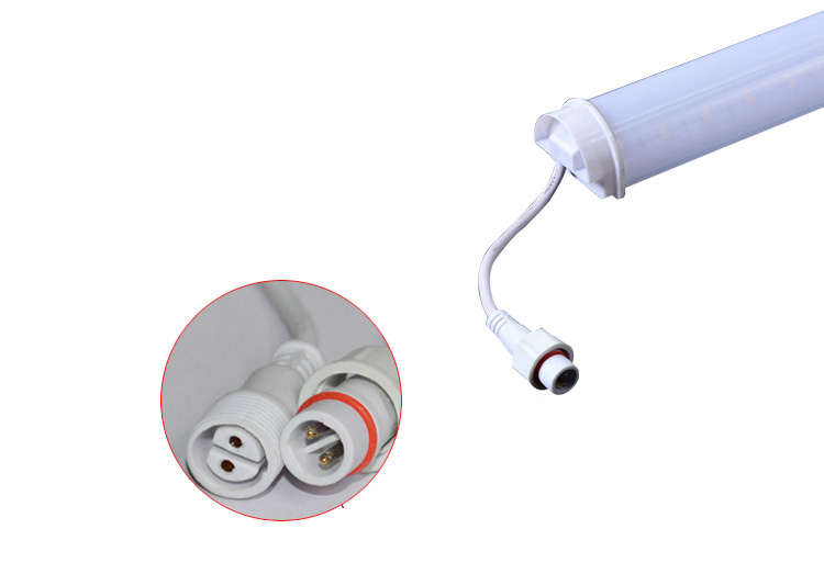 IP66 Outdoor Waterproof LED RGB Tube Digital Building Decorative Light RGB Guardrail Tube Programmable  Dmx Rgb 12V 24V  220V