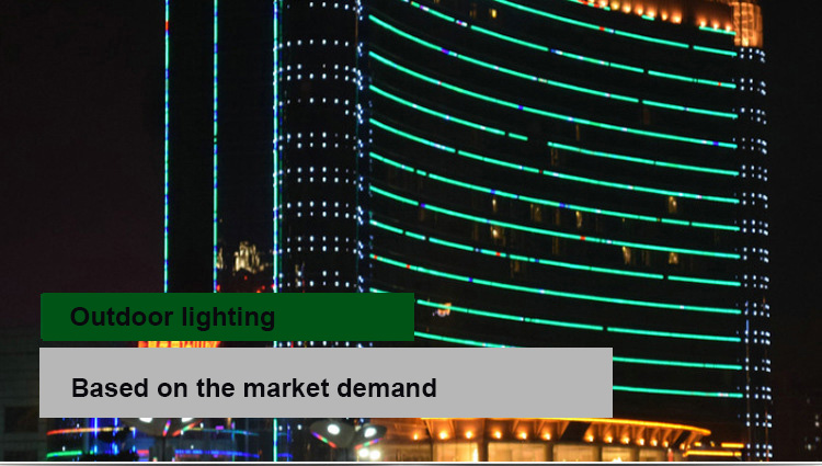 IP66 Outdoor Waterproof LED RGB Tube Digital Building Decorative Light RGB Guardrail Tube Programmable  Dmx Rgb 12V 24V  220V
