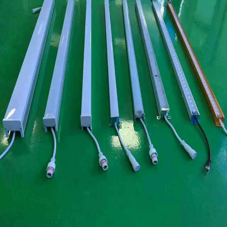 IP66 Outdoor Waterproof LED RGB Tube Digital Building Decorative Light RGB Guardrail Tube Programmable  Dmx Rgb 12V 24V  220V