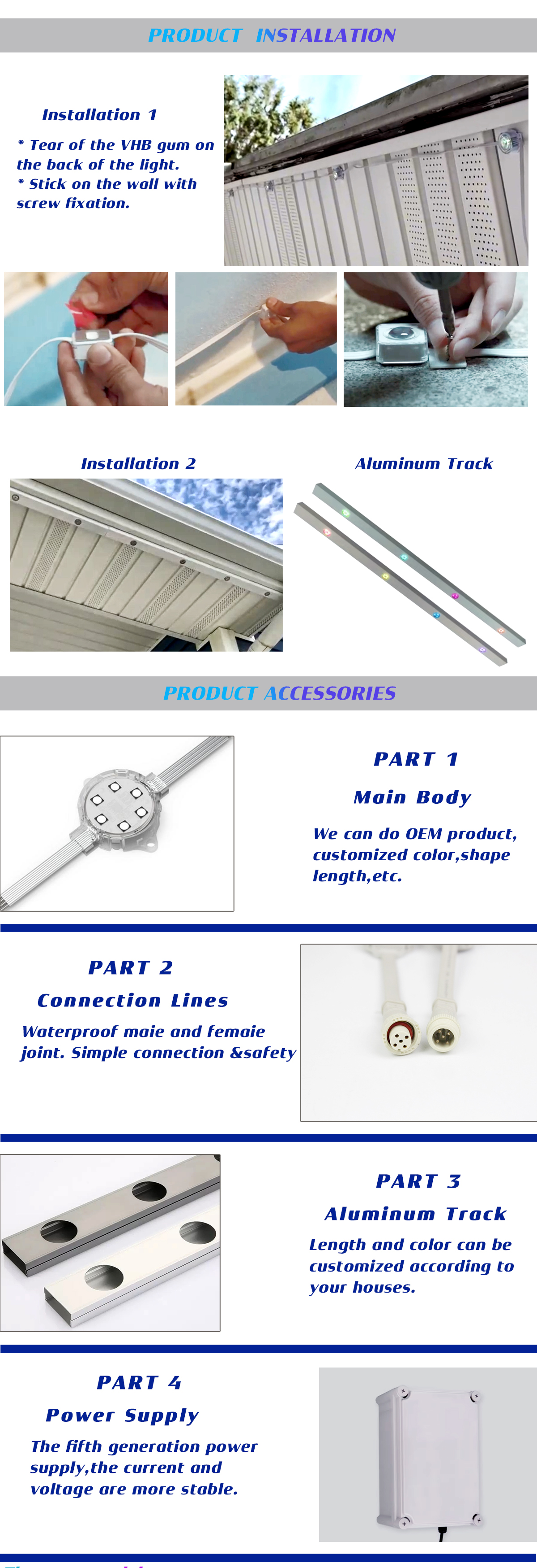 DMX512 Led Pixel Point Light for House Outdoor Mutil Application Decorating Light