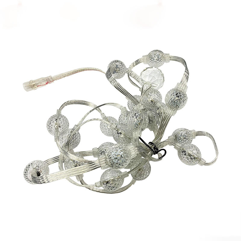 12V Christmas Lights WiFi Intelligent Co<i></i>ntrol Led Disco  Led Pixel Ball Rgb Colorful 3d Ball String Light