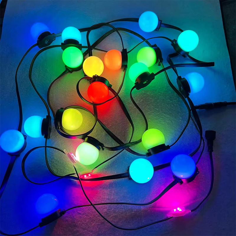 Addressable RGB RGBW LED Pixel Bulb 50mm LED Pixel Light SPI/DMX512 Waterproof DC12V DC24V IP68 Led Point