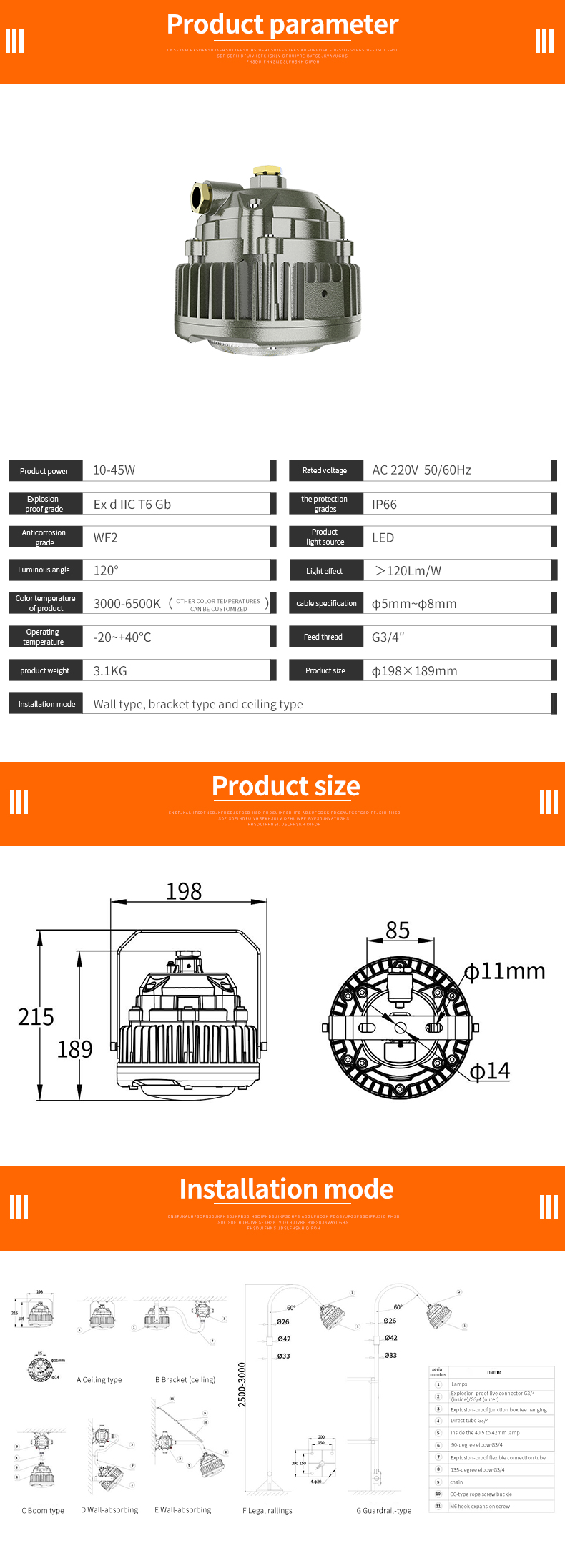 Atex High Quantity Led Explosion-proof Lamp New Designed Atex Explosion Proof Lighting