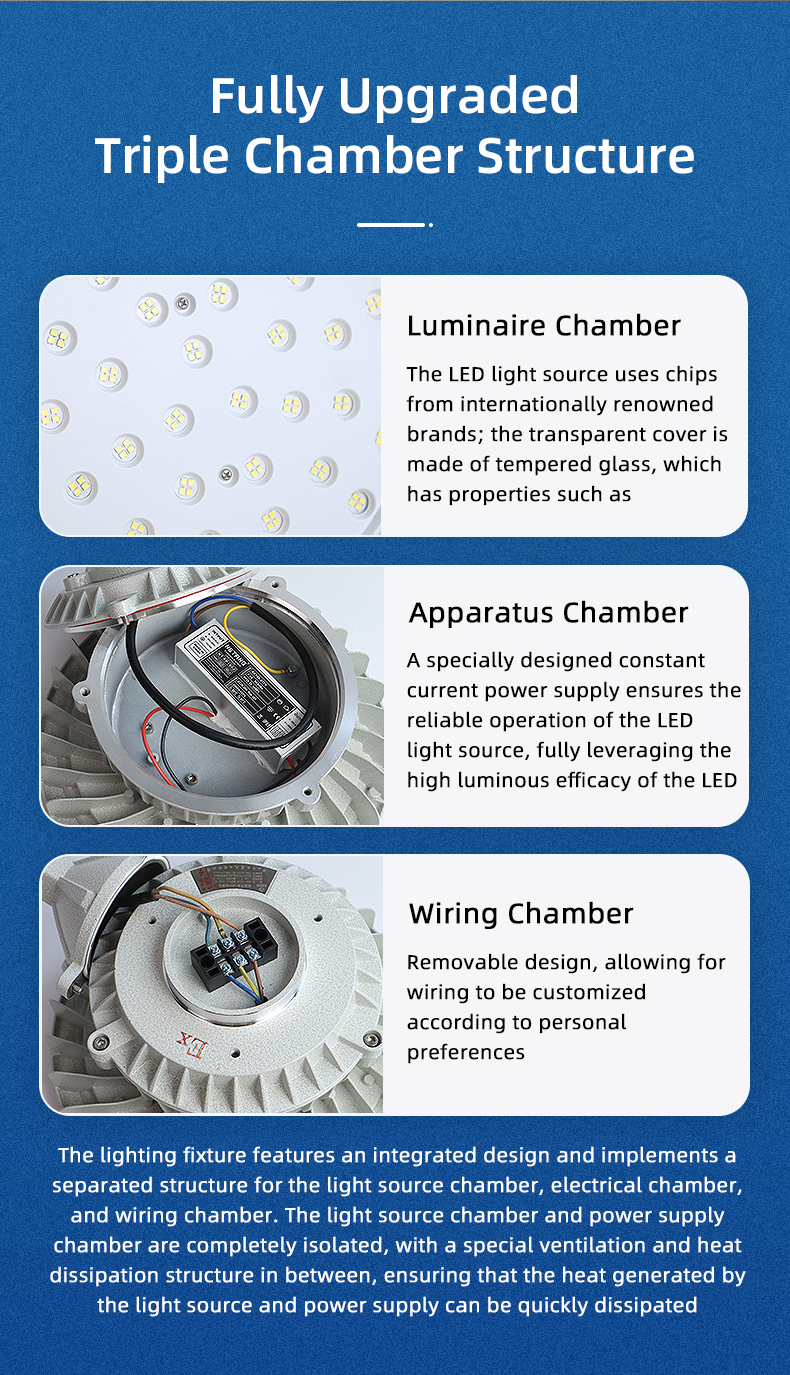 Factory Supply LED100W Explosion-Proof Light Waterproof IP66 Rating EX Lamp
