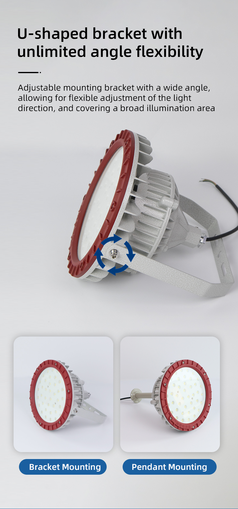Factory Supply LED100W Explosion-Proof Light Waterproof IP66 Rating EX Lamp