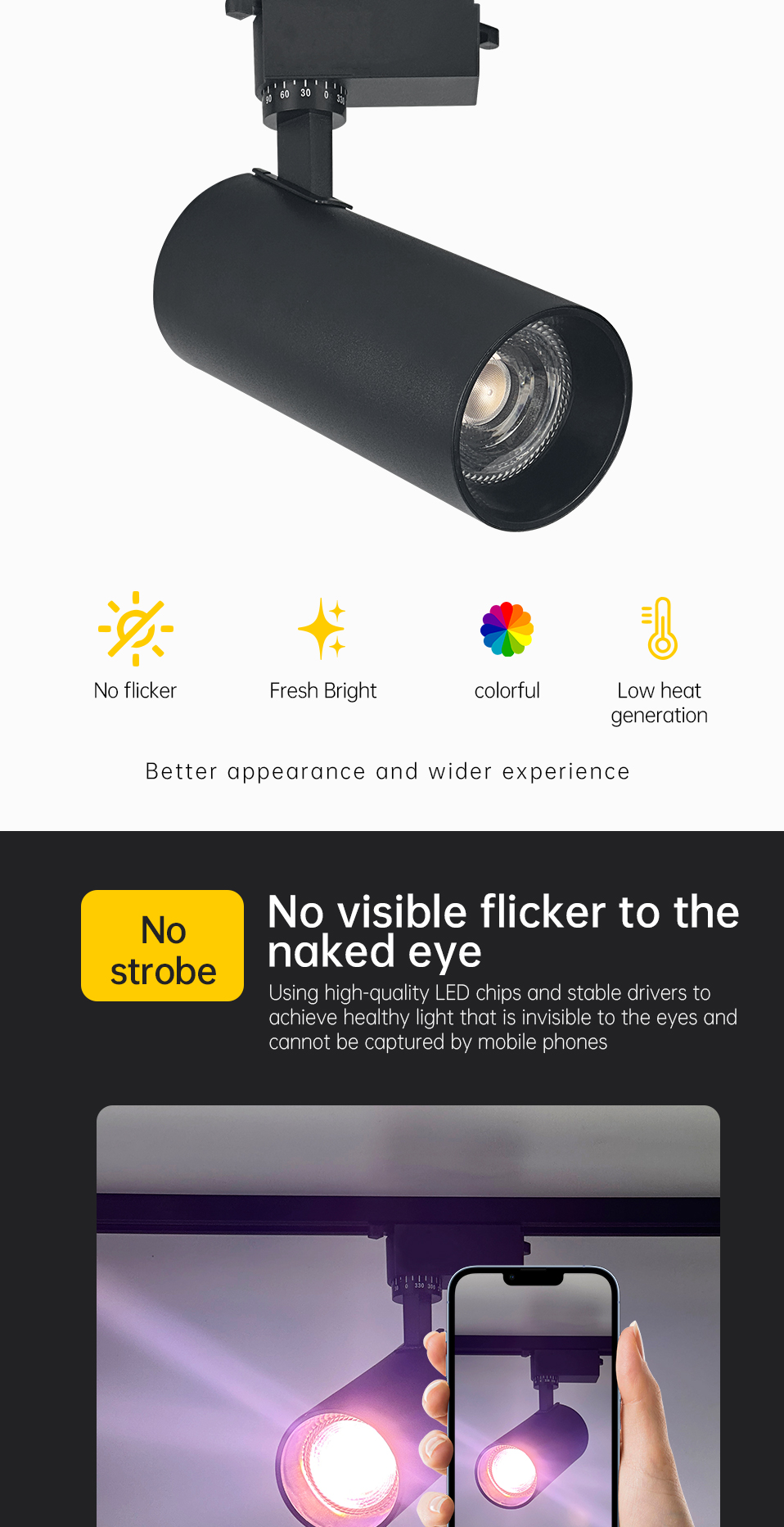 Modern Fruit Meat Fresh LED Track Light Multi Colors Supermarket Stalls Indoor 30W Aluminum AC220V LED Spotlight for Shop