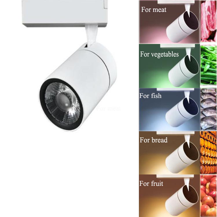 Aluminum Body 3 Years 25W/30W LED Track Light Fresh Light for Meat Vegetables FRE900