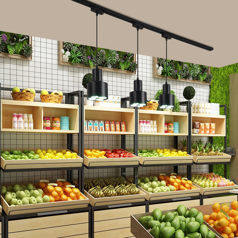 LED Movable Fresh Light 35W E27 Fruit Light Cooked Food Braised Meat Cold Seafood Meat Vegetable Supermarket Special Track Light