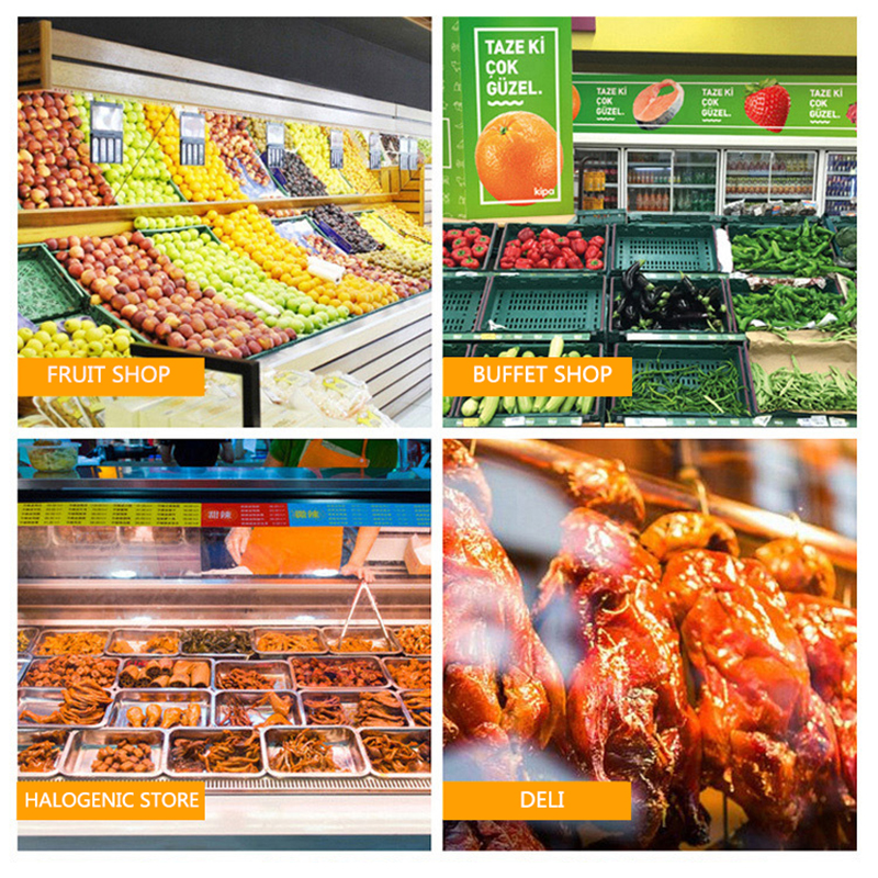 LED Movable Fresh Light 35W E27 Fruit Light Cooked Food Braised Meat Cold Seafood Meat Vegetable Supermarket Special Track Light