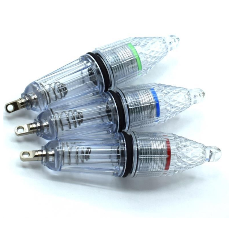 14Cm Green Battery Aa Blue Strobe Sea Water Lighting Bl<i></i>inking Chemical Squid Lamp Led Deep Drop Fishing Light for Underwater