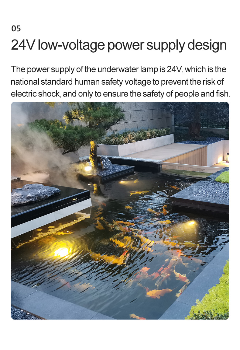 IP68 Led Underwater Lamp 12v Dc Surface Illuminated Underwater Lamp RGB Color Co<i></i>ntrol Swimming Pool Led Underwater Light