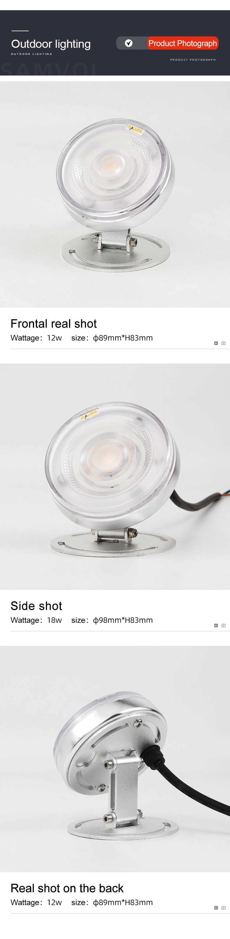 IP68 Led Underwater Lamp 12v Dc Surface Illuminated Underwater Lamp RGB Color Co<i></i>ntrol Swimming Pool Led Underwater Light