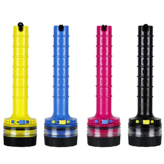 50M Professio<i></i>nal Underwater Diving Flashlights Outdoor Submarine Waterproof Led Flashlight Torch