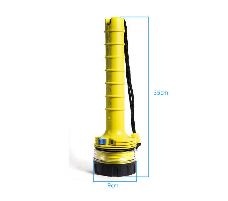 50M Professio<i></i>nal Underwater Diving Flashlights Outdoor Submarine Waterproof Led Flashlight Torch