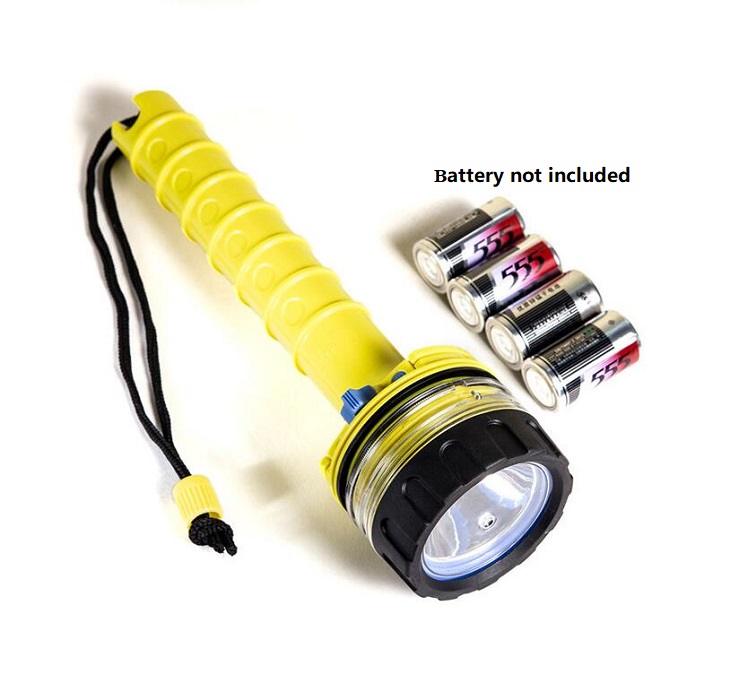 50M Professio<i></i>nal Underwater Diving Flashlights Outdoor Submarine Waterproof Led Flashlight Torch