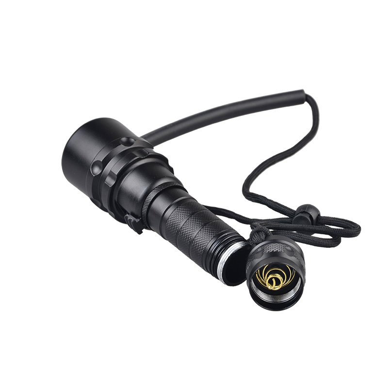 Scuba Diving Flashlight Dive Torch 2000 Lumen Waterproof Underwater LED Submarine Lights Holder for Under Water Deep Sea Cave