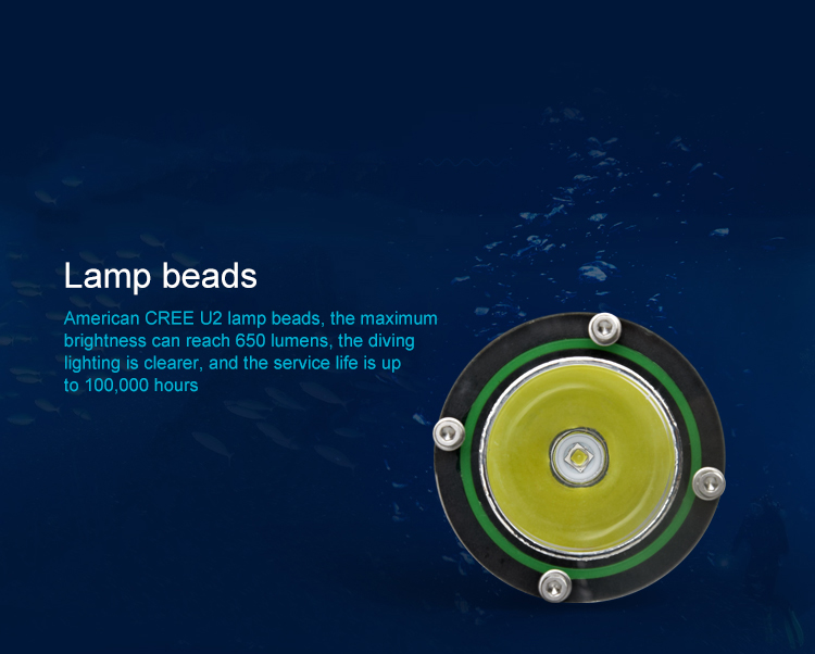 Underwater LED Diving Flashlights DVL1400picture4