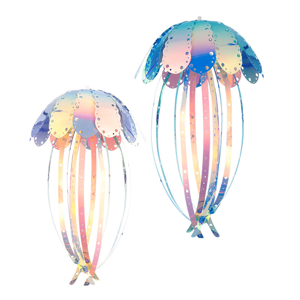 Led Jellyfish Light Colorful Fiber Optic Garden Decoration Outdoor Waterproof Chandelier Spot Lighting Hanging Tree Lights
