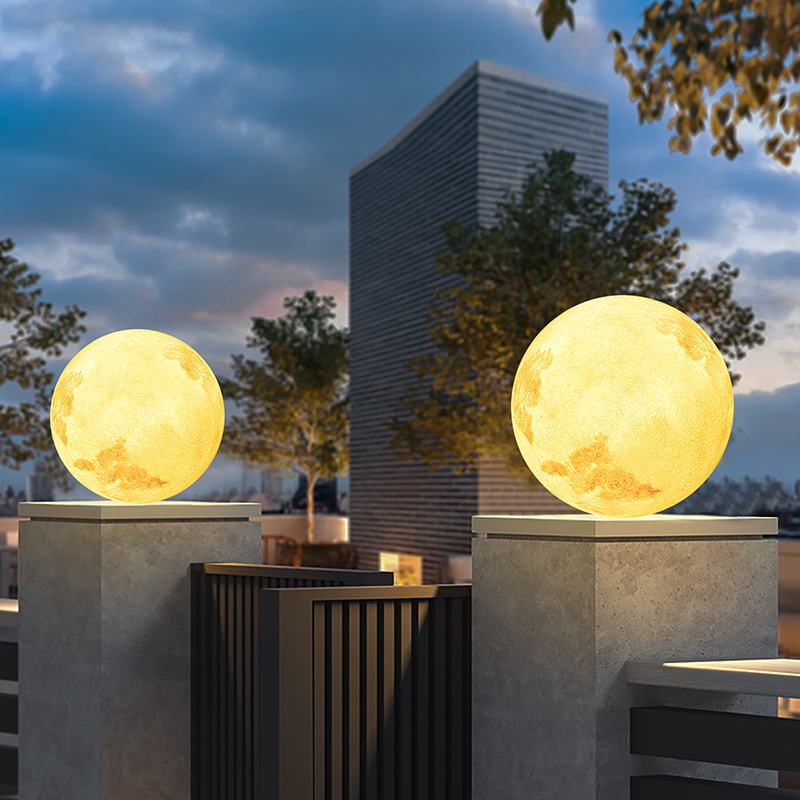 Remote RGB Color Changing Giant Moon Lawn Lights BLL1770picture6