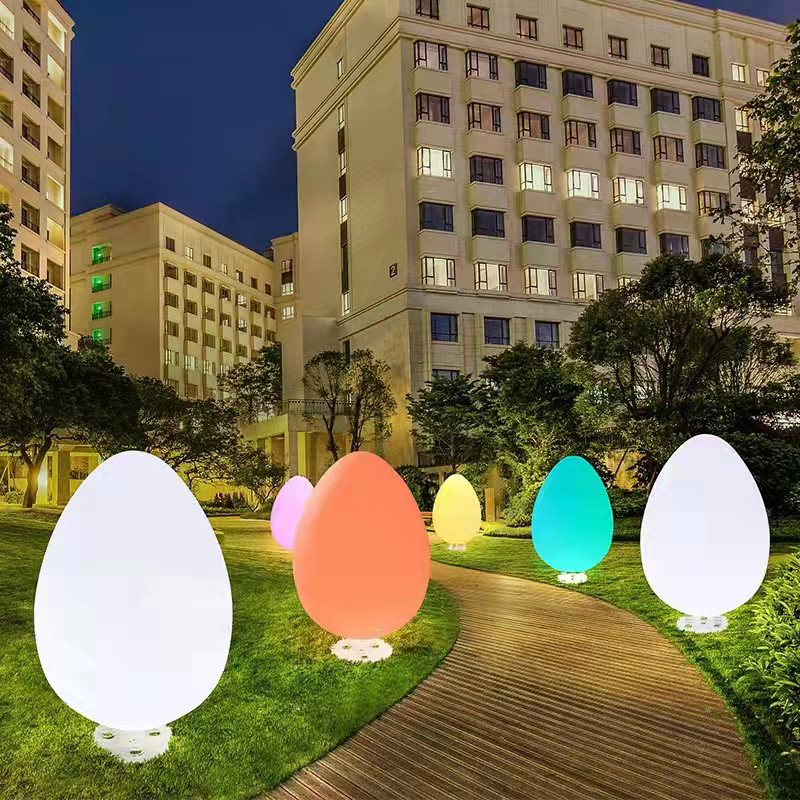 RGB LED Night Lights Luminous Egg-Shaped Lawn Light BLL1780picture2