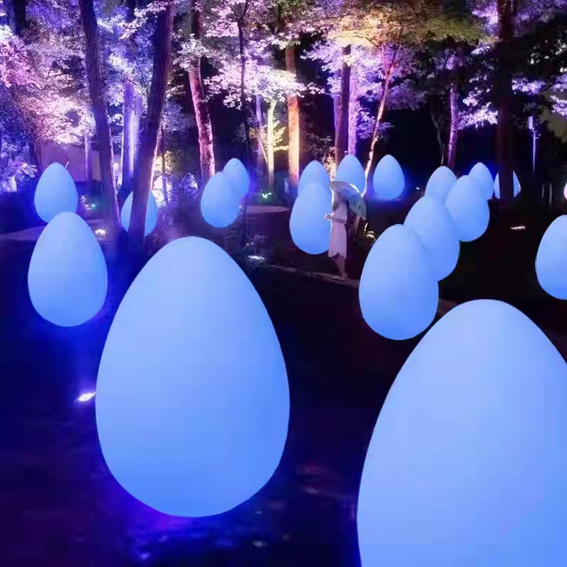 RGB LED Night Lights Luminous Egg-Shaped Lawn Light BLL1780picture3