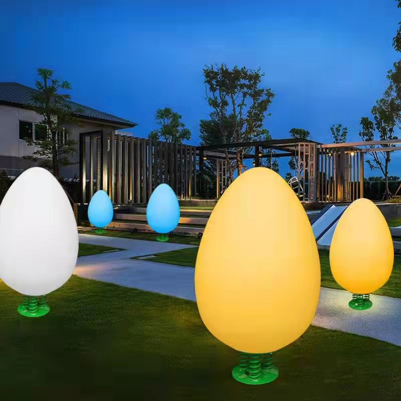 RGB LED Night Lights Luminous Egg-Shaped Lawn Light BLL1780picture4