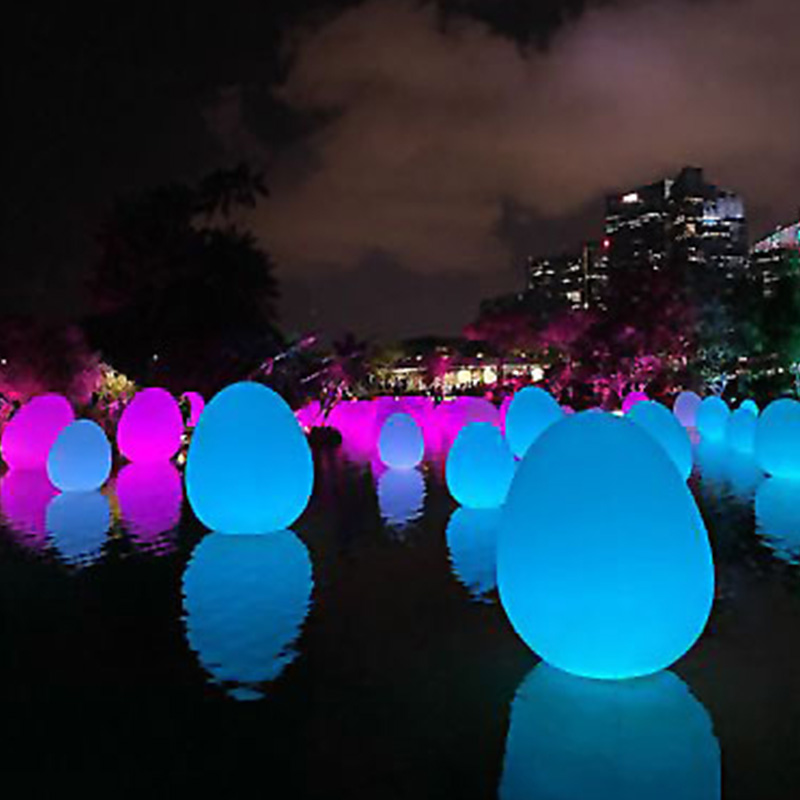 RGB LED Night Lights Luminous Egg-Shaped Lawn Light BLL1780picture5